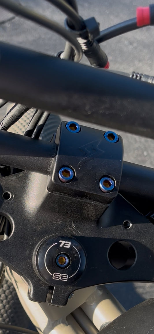 Super 73 direct mount titanium bolts
